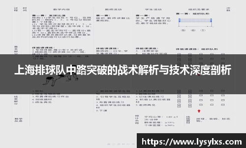上海排球队中路突破的战术解析与技术深度剖析