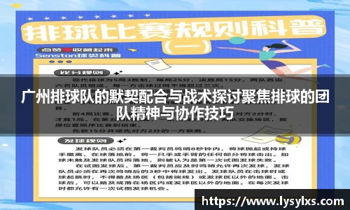 广州排球队的默契配合与战术探讨聚焦排球的团队精神与协作技巧