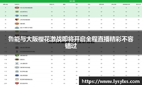 鲁能与大阪樱花激战即将开启全程直播精彩不容错过